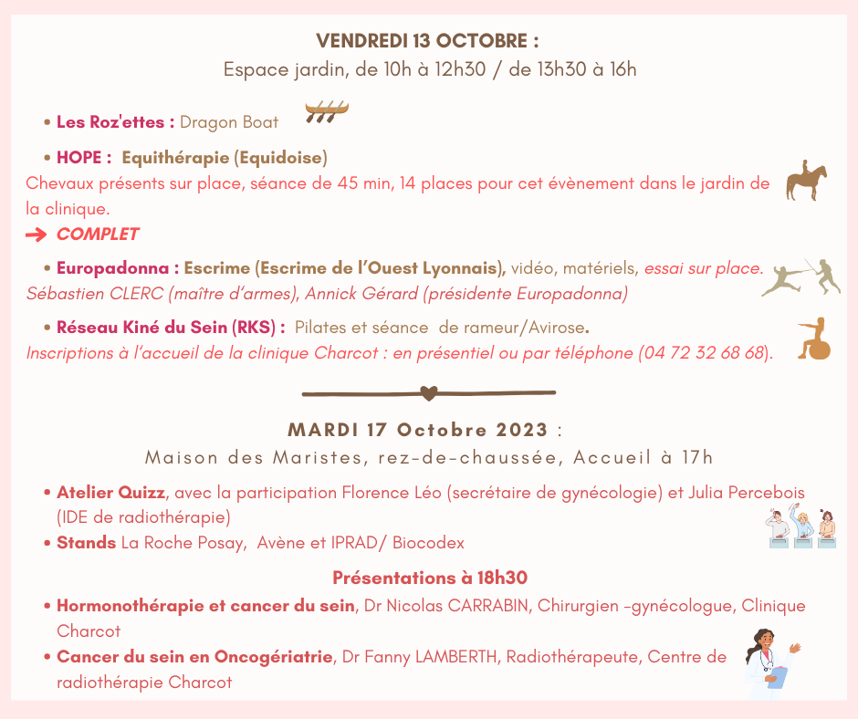 Flyer octobre rose